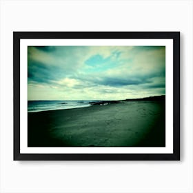 Moody Landscape Scotland Beach Ocean  Art Print