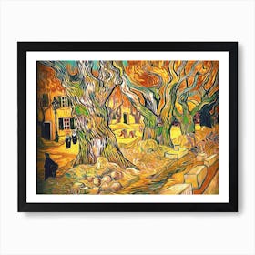 Avenue Of Trees Painting Vincent Van Gogh Art Art Print