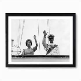 The Queen And Prince Philip, 1961 Art Print