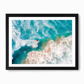 Perfect Day Surfing Art Print