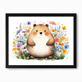 Cute Teddy Bear Art Print