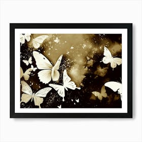 Butterflies In The Sky 25 Art Print