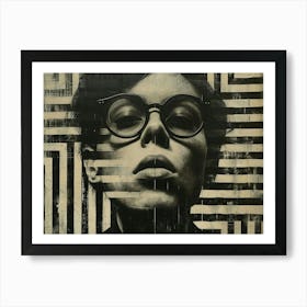 Typographic Illusions in Surreal Frames: 'Moments In Time' Art Print