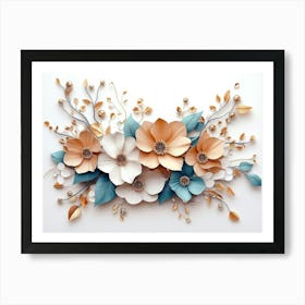 Paper Flowers 14 Art Print