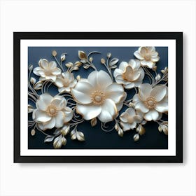 Paper Flowers 115 Art Print