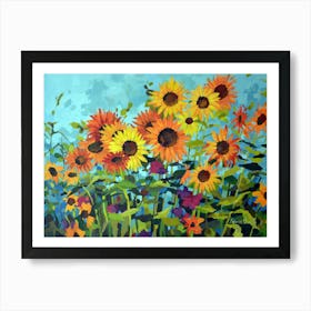 Sunflower Filed1 Art Print