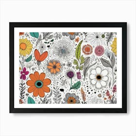 Flowers In The Garden 5 Art Print