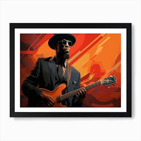 Man With A Guitar Art Print