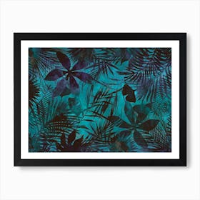 Blue Junglei Art Print