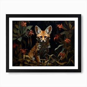 Bengal Fox Painting 3 Art Print