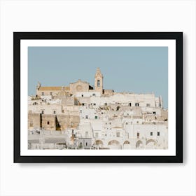 Ostuni, the white city | Cita Bianca | White Houses On The Hill | Travel Photography Art Print