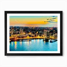 Amsterdam At Dusk Art Print