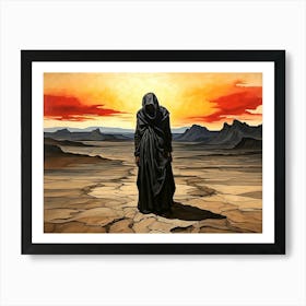 Man In Black Art Print