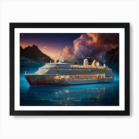 Default Experience The Opulence Of A Luxury Cruise Ship In A B 1 Art Print
