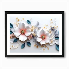 Paper Flowers 20 Art Print