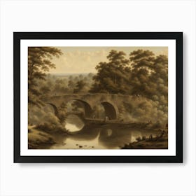 Bridge Over A River Art Print