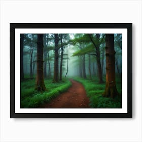 Realm Of Enchanted Forests Art Print