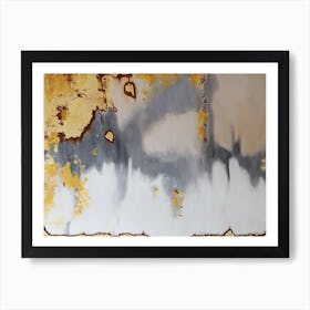 Gold abstract Art Print