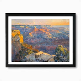 Western Sunset Landscapes Grand Canyon Arizona 1 Art Print