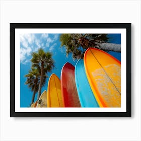 Colorful Surfboards Art Print