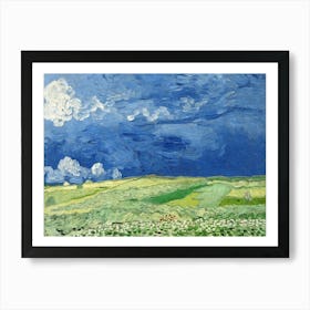 Wheatfield Under Thunderclouds (1890), Vincent Van Gogh Art Print