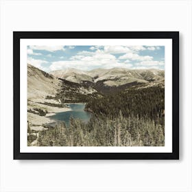 Alpine Mountain Lake Art Print