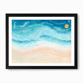 Beach Painting Art Print