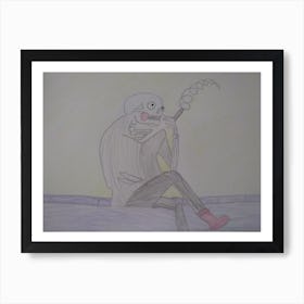 Skeleton Smoking 1 Poster