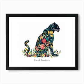 Little Floral Black Panther 2 Poster Art Print