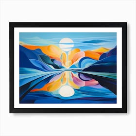 Milton Glaser Inspired Abstract Art Print