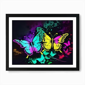 Colorful Butterflies 99 Art Print