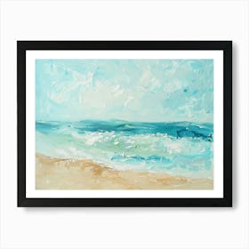 Beach Painting 1 Art Print