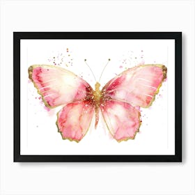 Pink Butterfly 1 Art Print