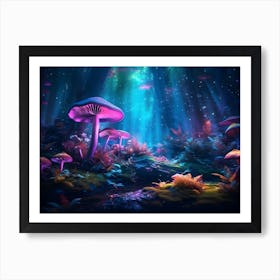 Mushroom Forest 2 Art Print