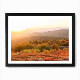 Fall Sunset In The Mountains Art Print