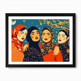 Muslim Women 1 Art Print