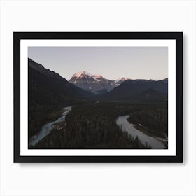 Split Mountain River Art Print
