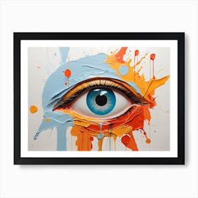 Abstract Eye Painting 4 Poster