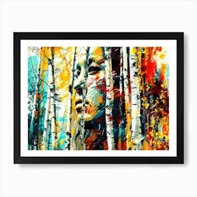 Indigenous Forest - Birch Trees Art Print