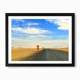 Empty Road In The Namibian Desert (Africa Series) Art Print
