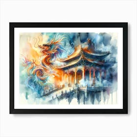 Chinese Dragon Painting 2 Art Print