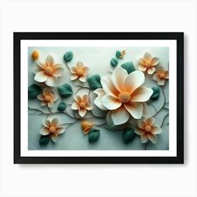 Paper Flowers 33 Art Print