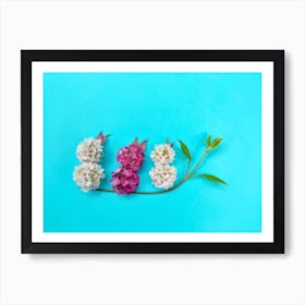 3 Flower Chicks Art Print