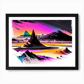 Psychedelic Landscape Art Print