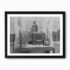 In The Living Room Of Farm Family, Members Of Boundary Farms, Fsa (Farm Security Administration) Project Art Print
