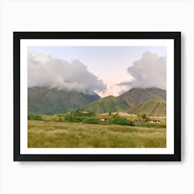 Hawaiian Mountains (Maui Series) Art Print