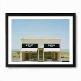 Prada Marfa II on Film Art Print