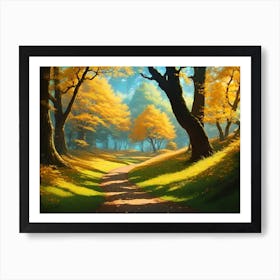 Path In The Woods 12 Art Print