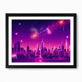 Futuristic Cityscape Art Print