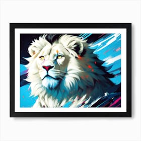 Lion art 74 Art Print